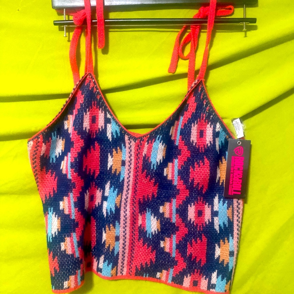 Rock&Roll Denim knitted tank top